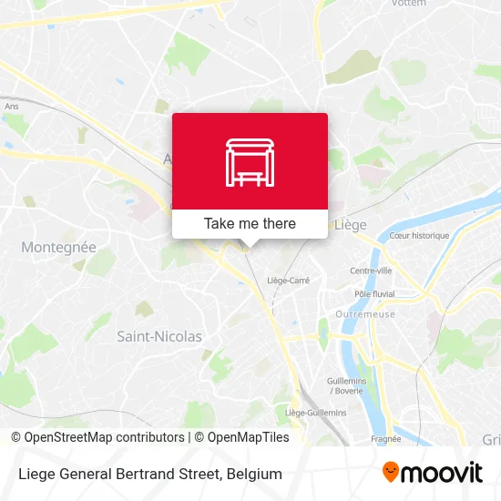 Liege General Bertrand Street map