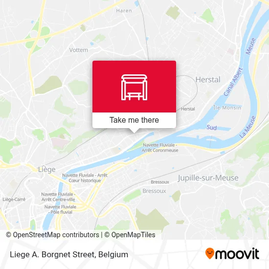 Liege A. Borgnet Street map