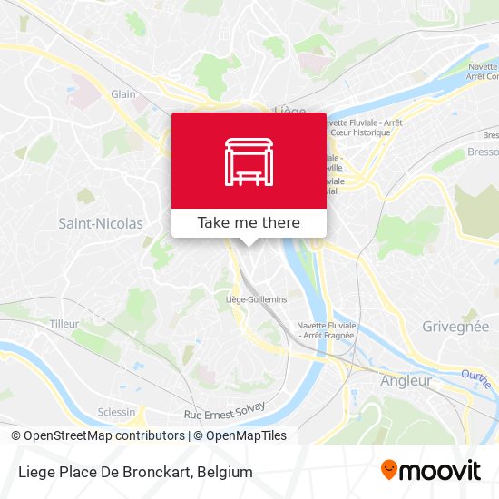 Liege Place De Bronckart map