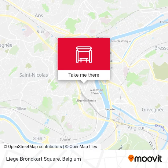 Liege Bronckart Square map