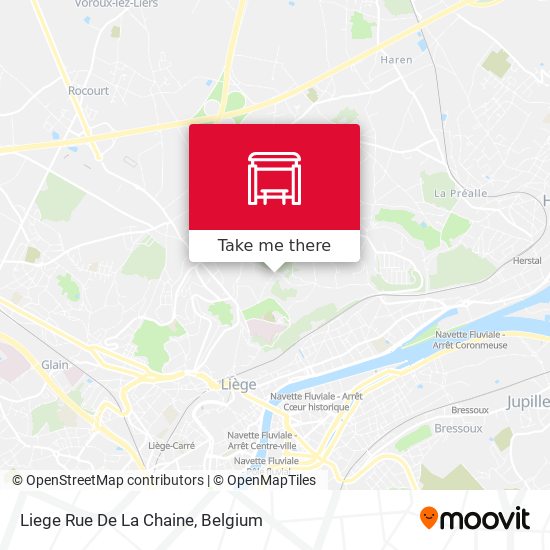 Liege Rue De La Chaine map