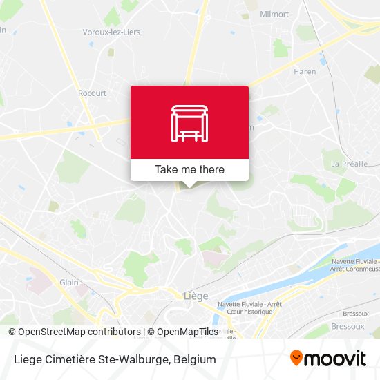 Liege Cimetière Ste-Walburge map