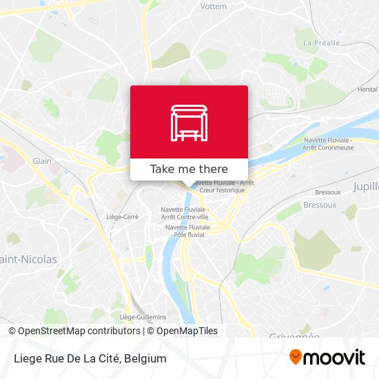 Liege Rue De La Cité map