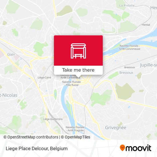 Liege Place Delcour map