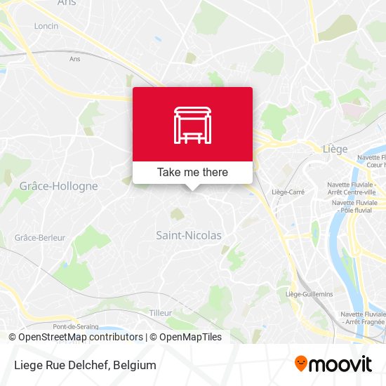 Liege Rue Delchef map