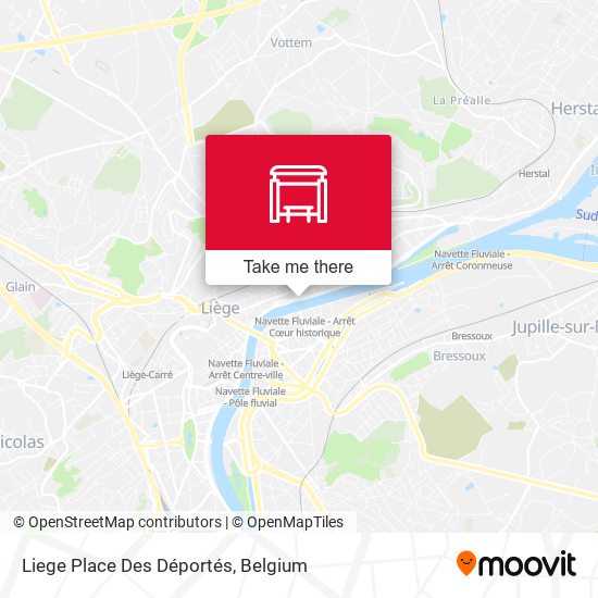 Liege Place Des Déportés map