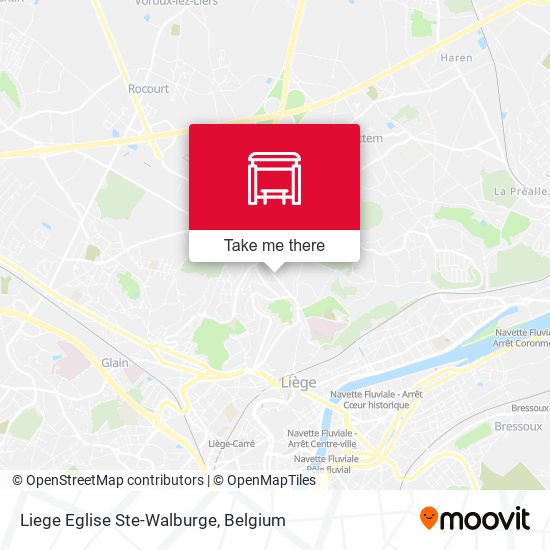 Liege Eglise Ste-Walburge map