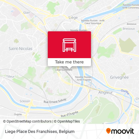 Liege Place Des Franchises map