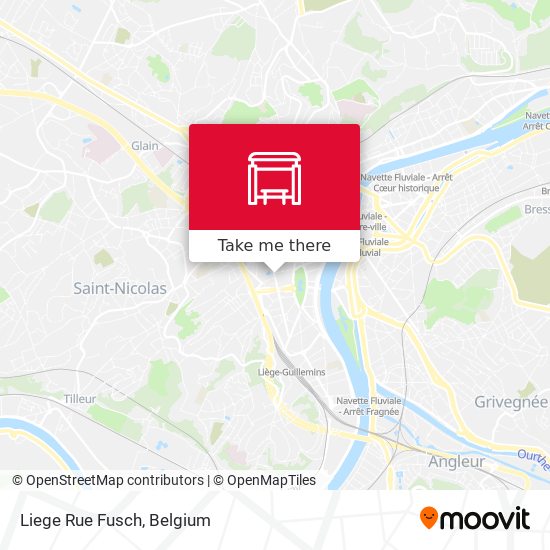 Liege Rue Fusch map