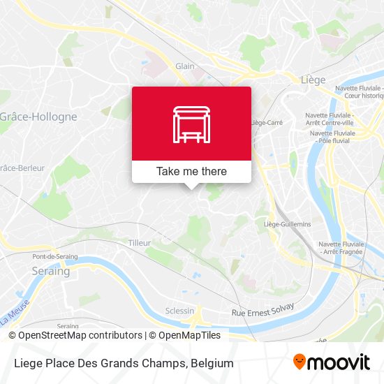 Liege Place Des Grands Champs map