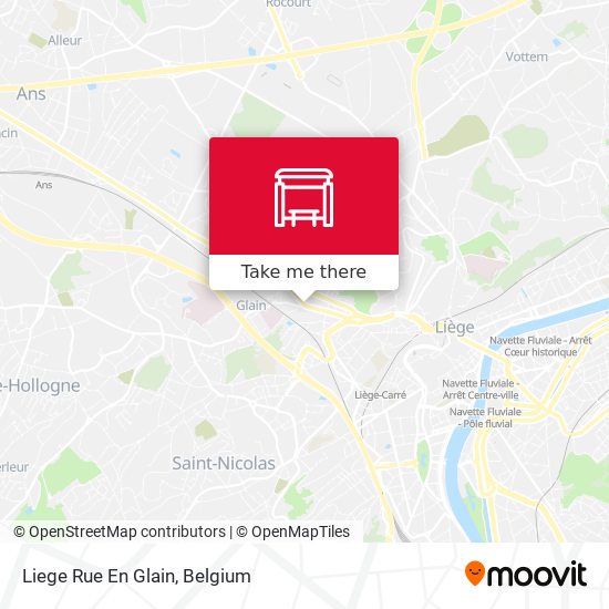 Liege Rue En Glain map