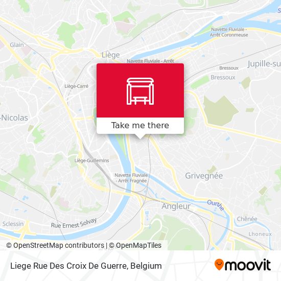 Liege Rue Des Croix De Guerre map