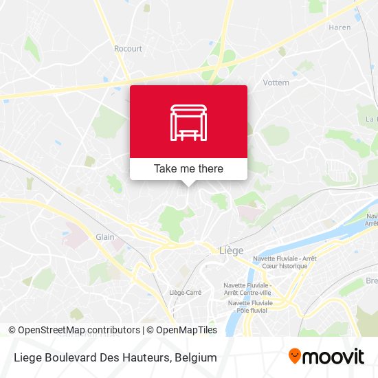 Liege Boulevard Des Hauteurs map