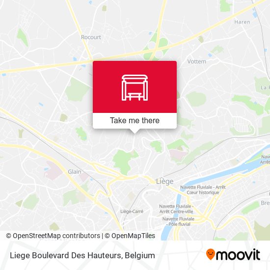 Liege Boulevard Des Hauteurs map