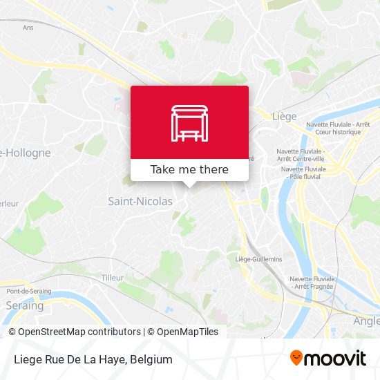 Liege Rue De La Haye map