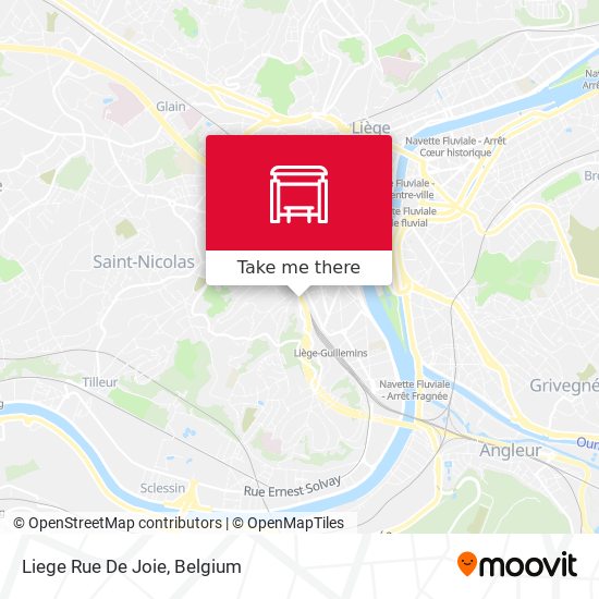 Liege Rue De Joie map