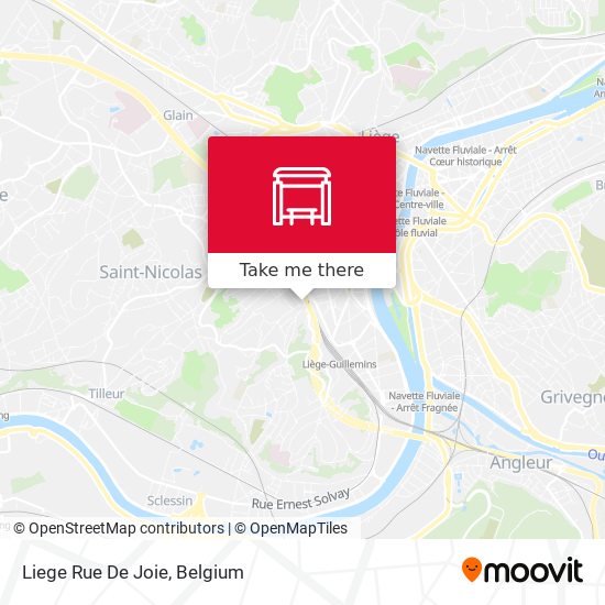 Liege Rue De Joie map