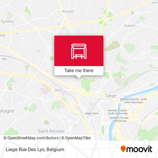 Liege Rue Des Lys map