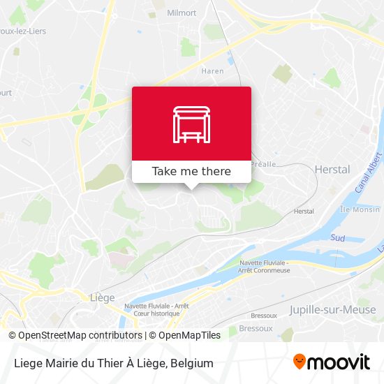 Liege Mairie du Thier À Liège map