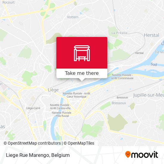 Liege Rue Marengo map