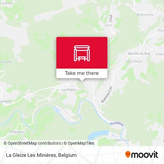 La Gleize Les Minières map