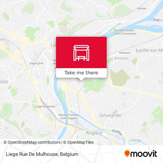 Liege Rue De Mulhouse plan