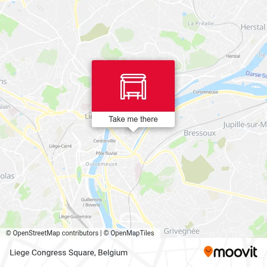 Liege Congress Square map