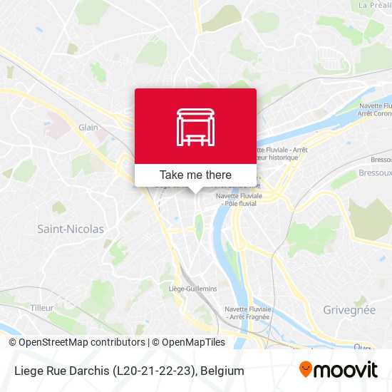 Liege Rue Darchis (L20-21-22-23) map