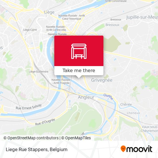 Liege Rue Stappers map