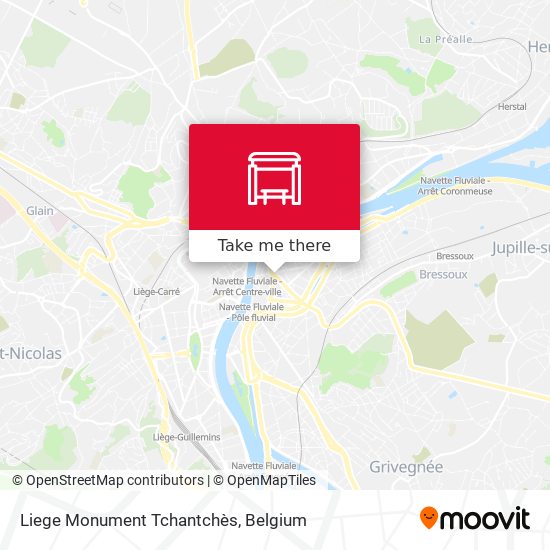 Liege Monument Tchantchès map