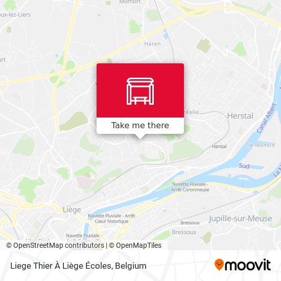 Liege Thier À Liège Écoles map