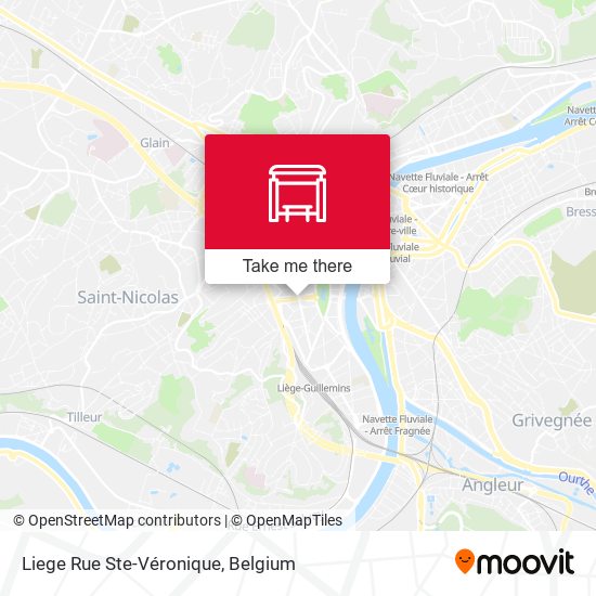 Liege Rue Ste-Véronique map
