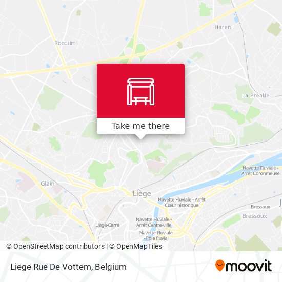 Liege Rue De Vottem map