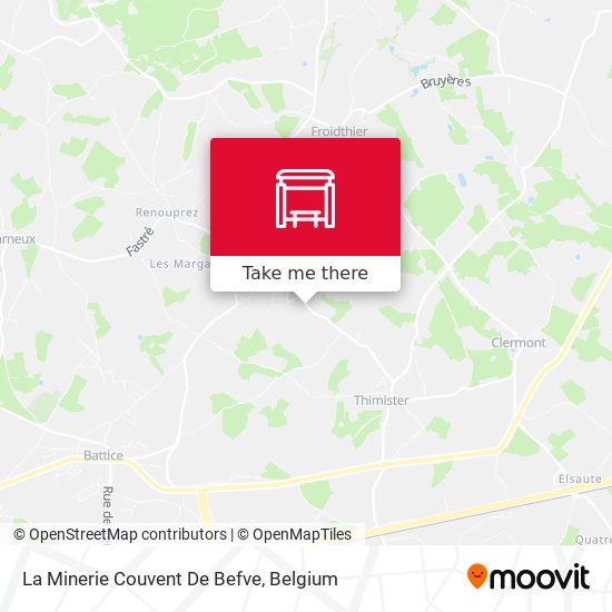 La Minerie Couvent De Befve map