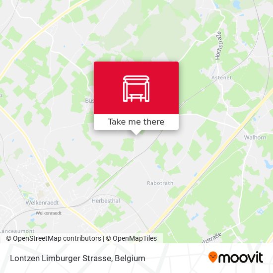 Lontzen Limburger Strasse map