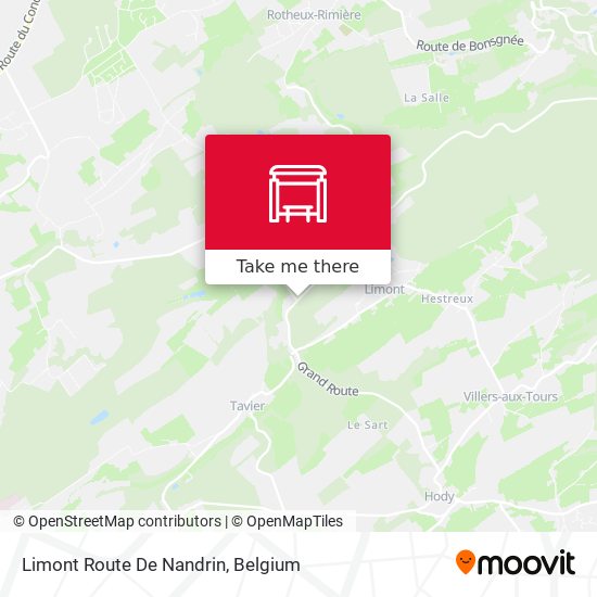 Limont Route De Nandrin map