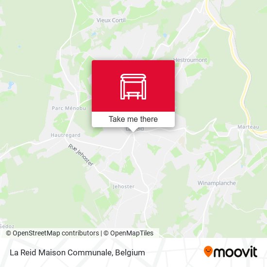 La Reid Maison Communale map