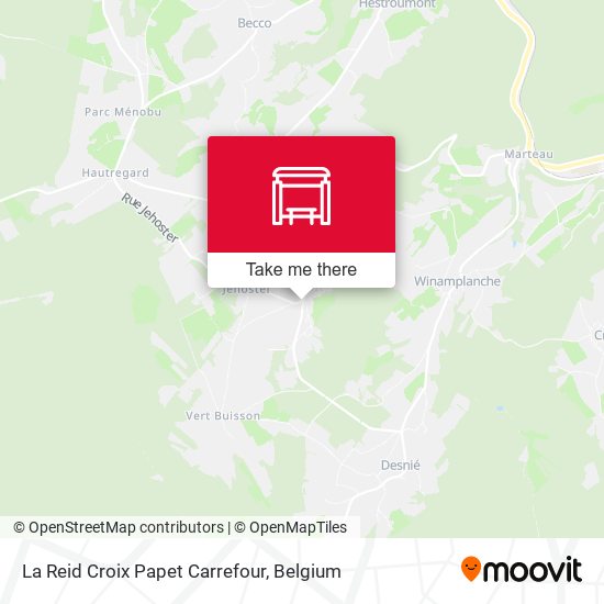 La Reid Croix Papet Carrefour map