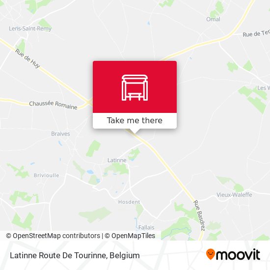 Latinne Route De Tourinne map