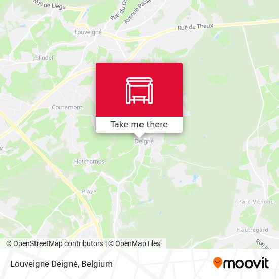 Louveigne Deigné map