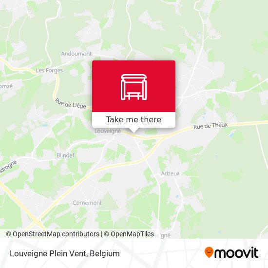 Louveigne Plein Vent map