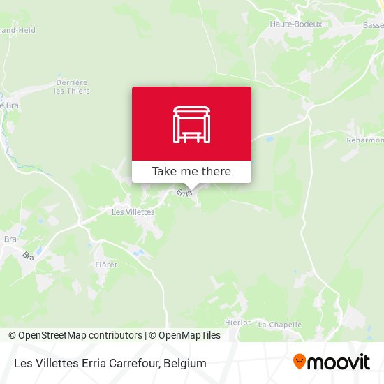 Les Villettes Erria Carrefour map