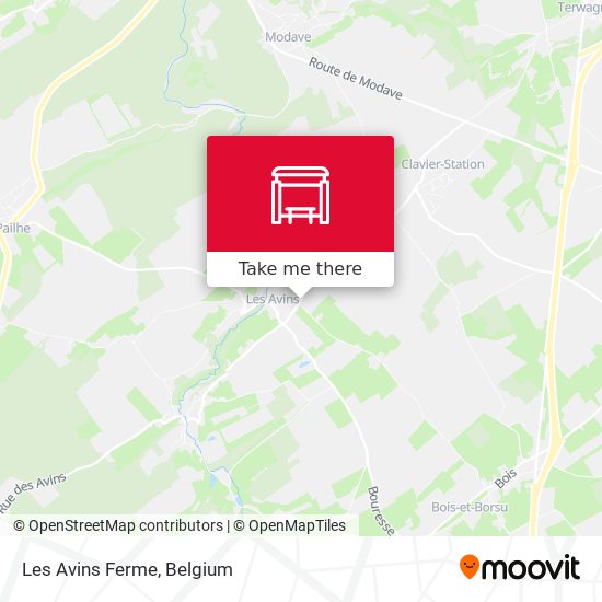 Les Avins Ferme map