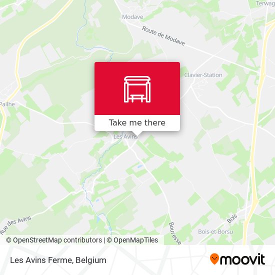 Les Avins Ferme map