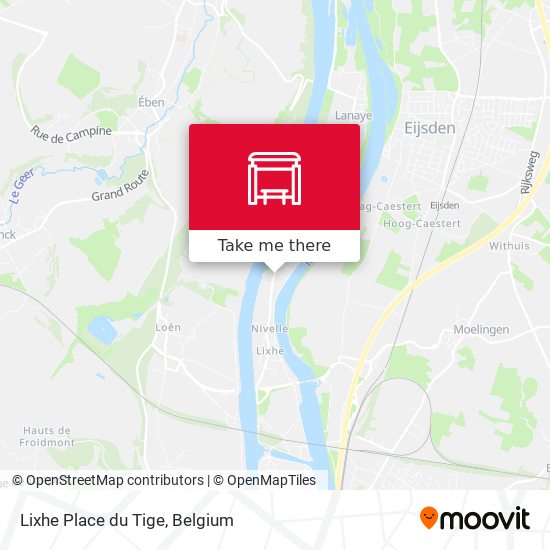 Lixhe Place du Tige map