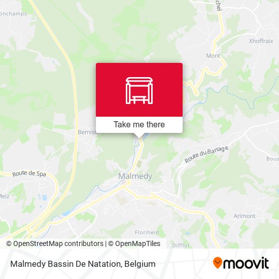 Malmedy Bassin De Natation map