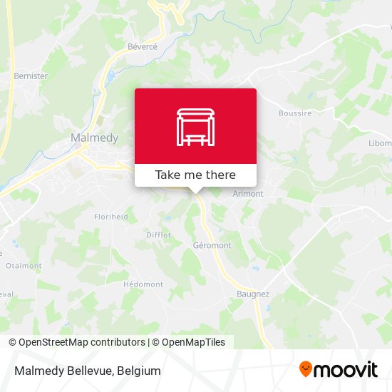 Malmedy Bellevue map