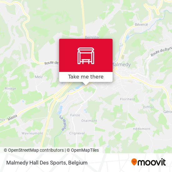 Malmedy Hall Des Sports map