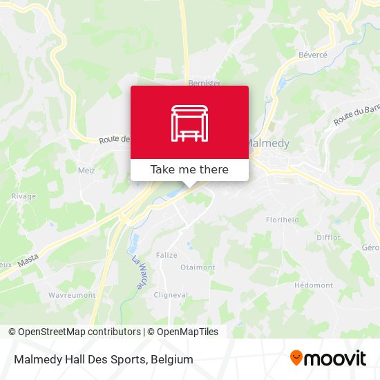 Malmedy Hall Des Sports map