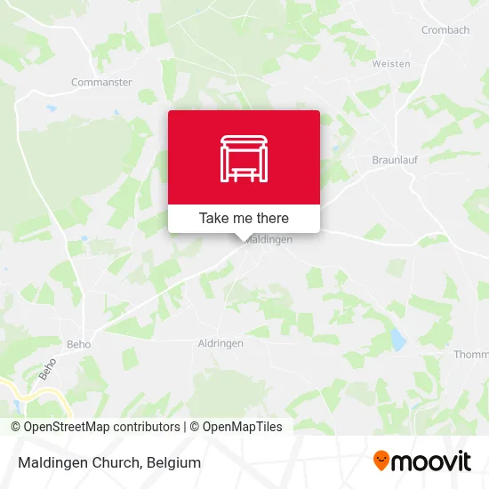 Maldingen Church map